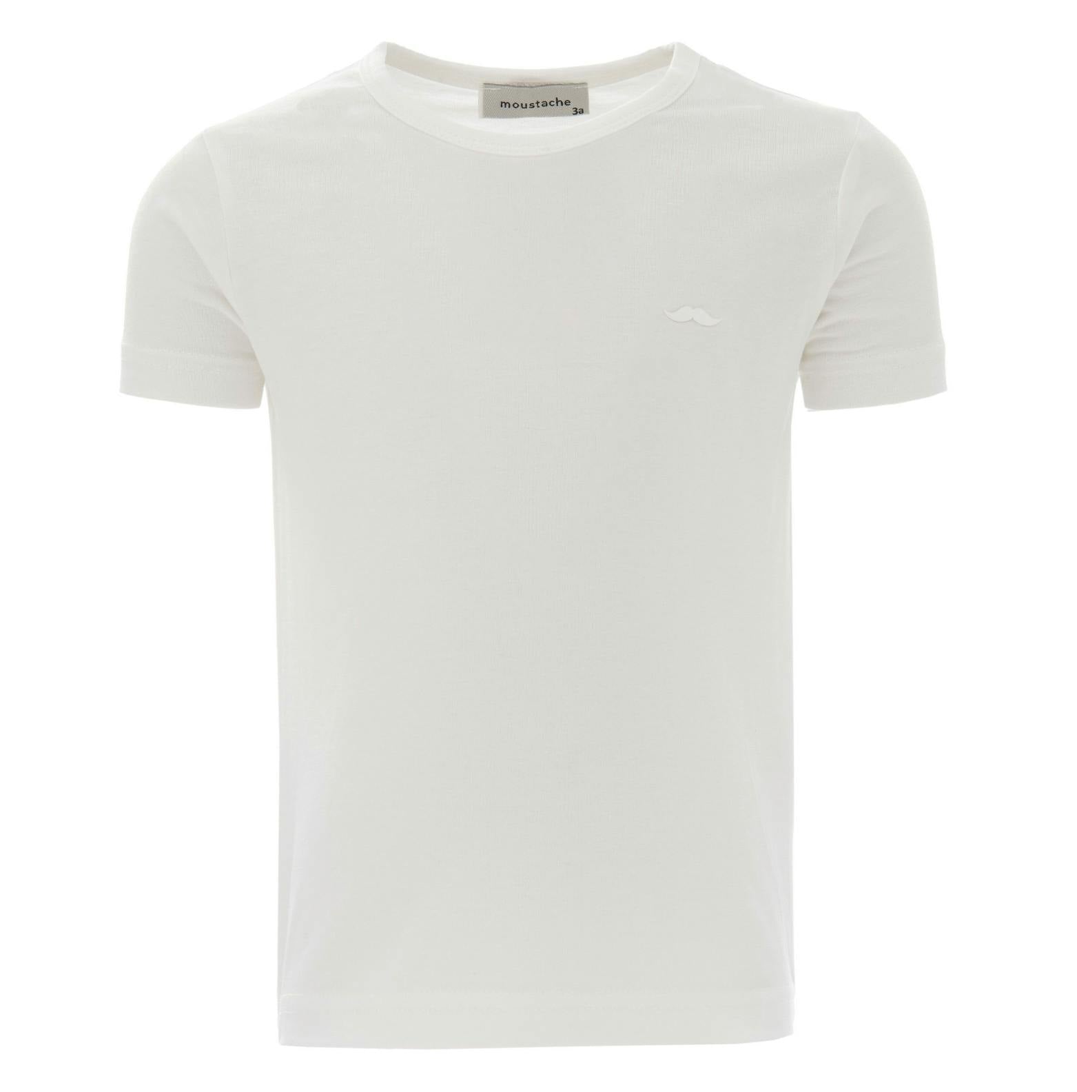 Moustache Boys Off-White Basic T-Shirt