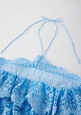 Paloma Lace Frill Mini Dress
