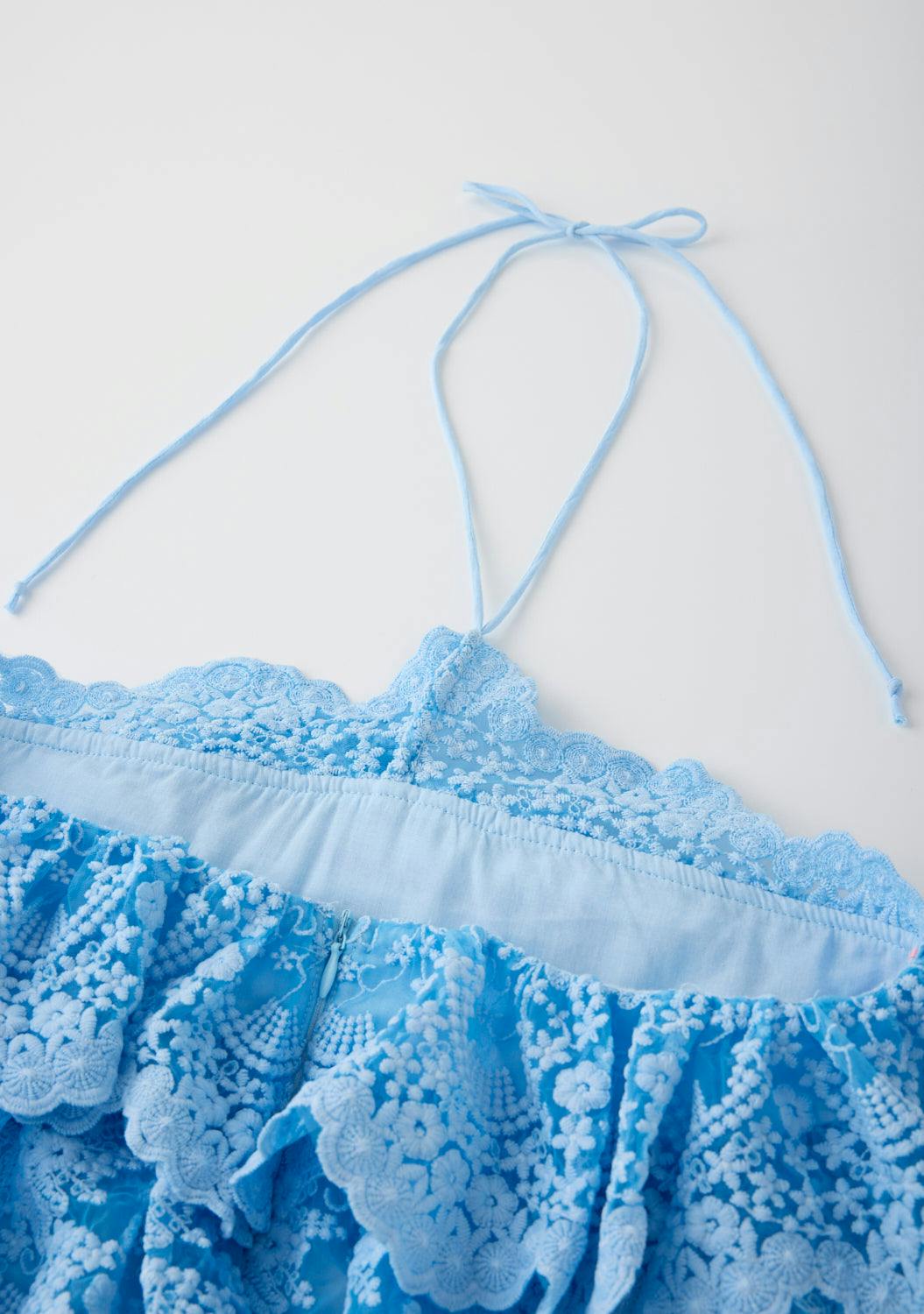 Paloma Lace Frill Mini Dress