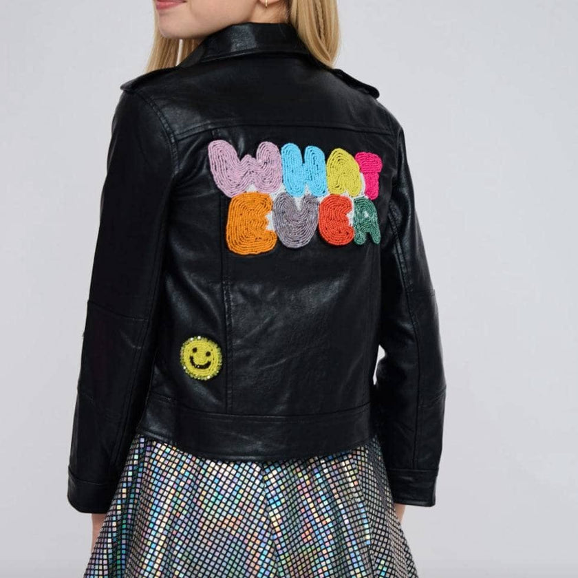 Whatever Beaded Leather Jacket