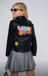 Whatever Beaded Leather Jacket