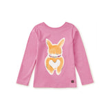 Corgi Love Double-Sided Tee, Perennial Pink