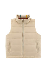 Casey Reversible Lightweight Down Puffer Vest, Primary Plaid