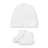 Organic Sweater Beanie and Bootie Set