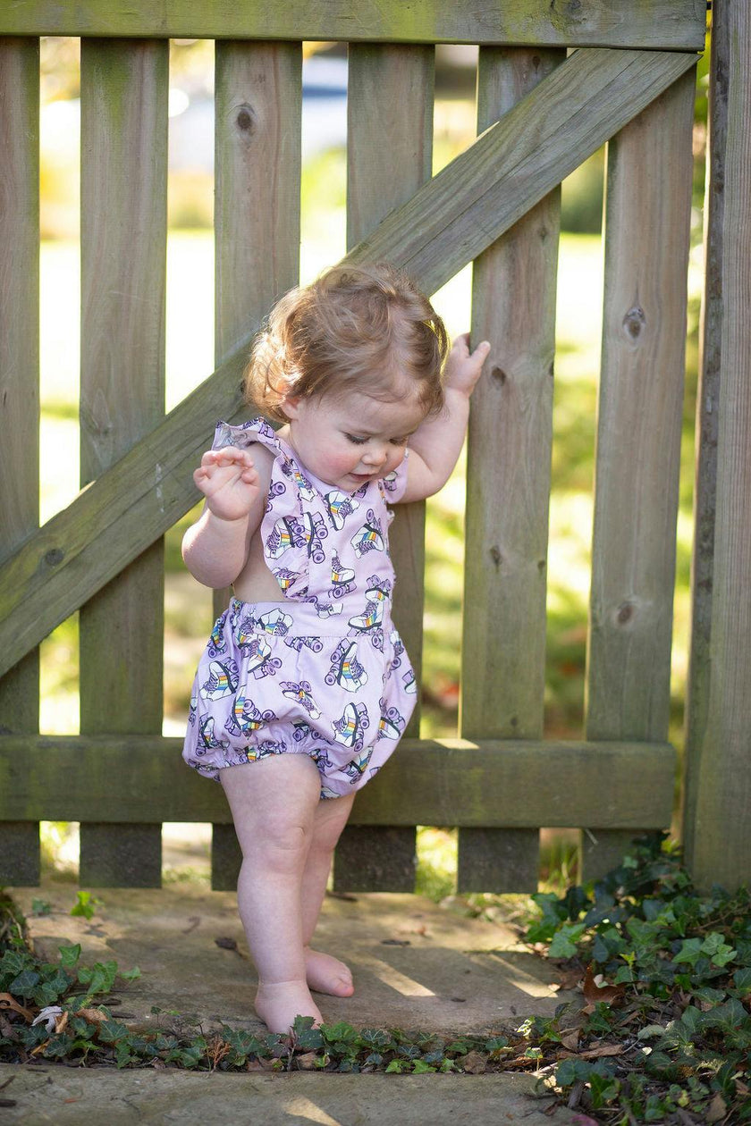 Bubble Romper in Roller Skates