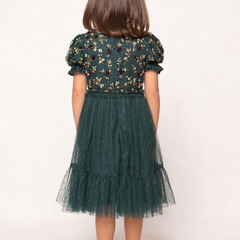 Mini Adara Dress in Green