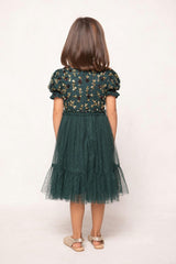 Mini Adara Dress in Green