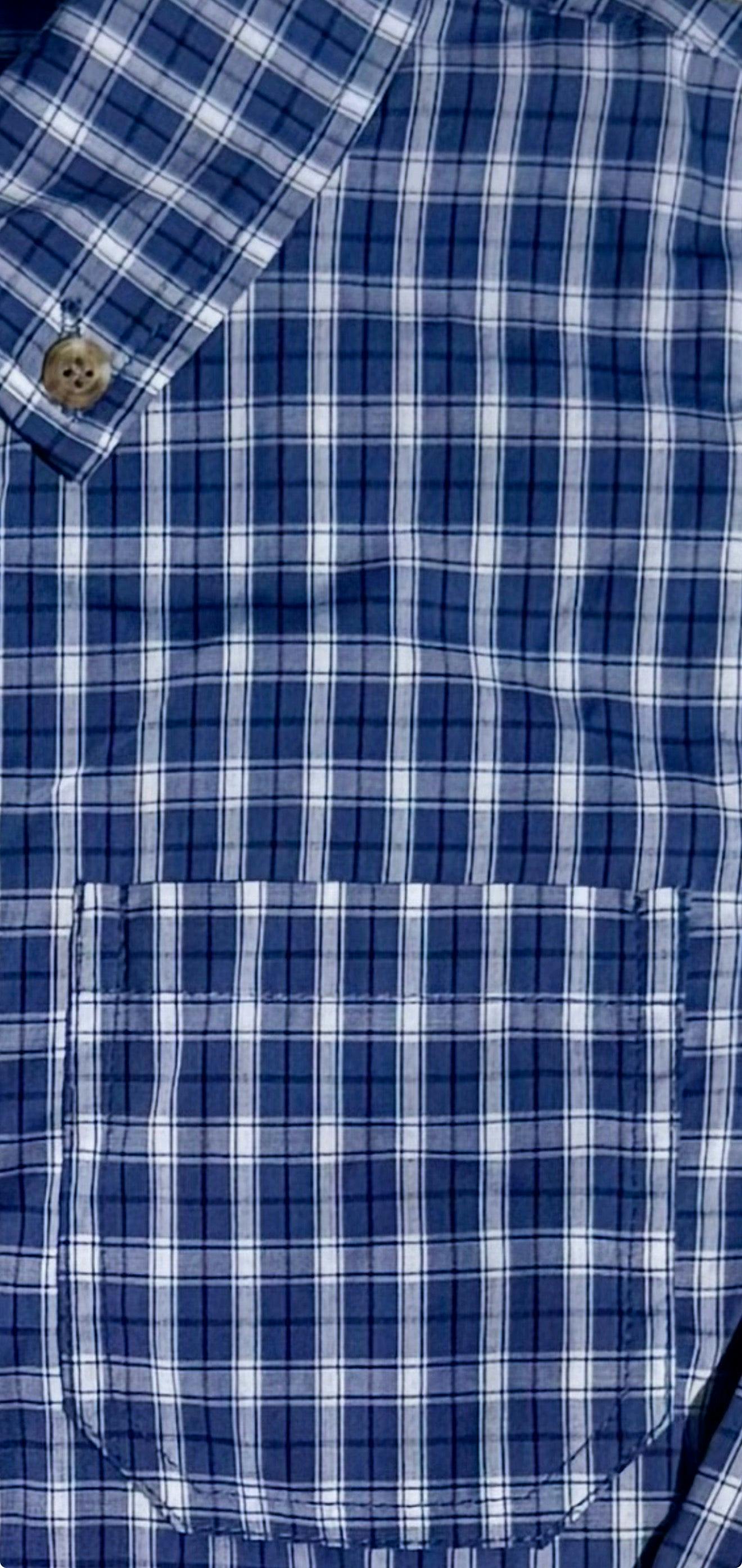 Pierfront Buttondown - Pelagic Plaid