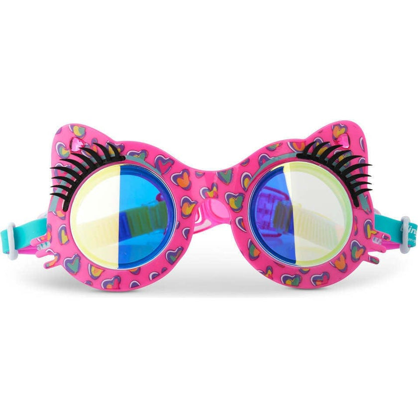 Purrty Pink Paws Frame Youth Swim Goggle
