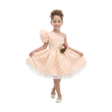 Peach Polka Dot Dress
