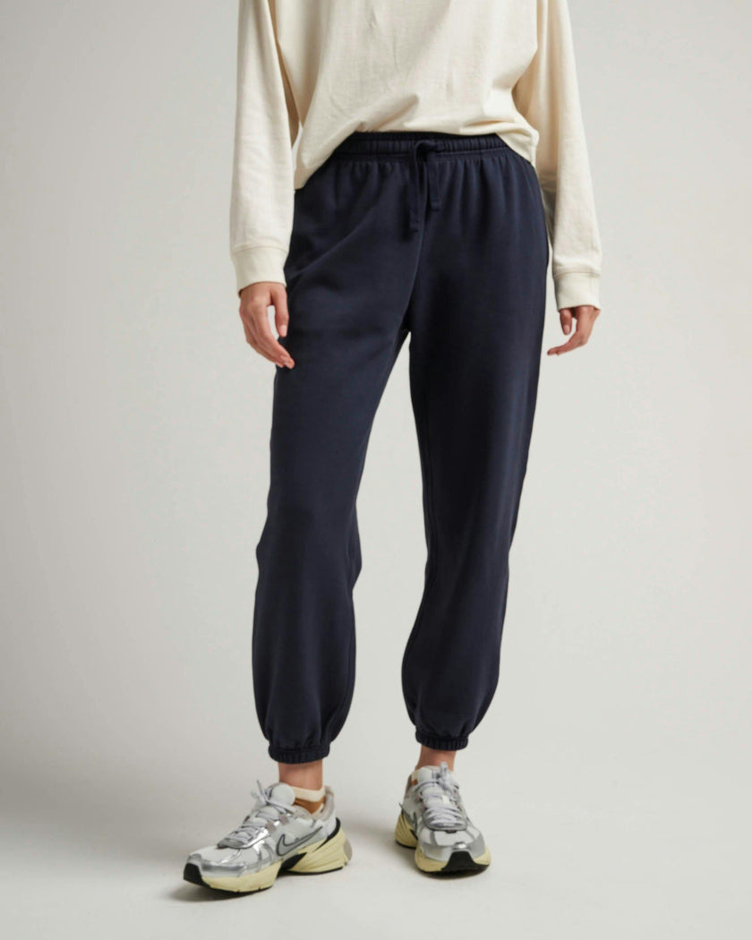 Womens Recycled Fleece Classic Sweatpant - Recycled Fleece - Blue Nights