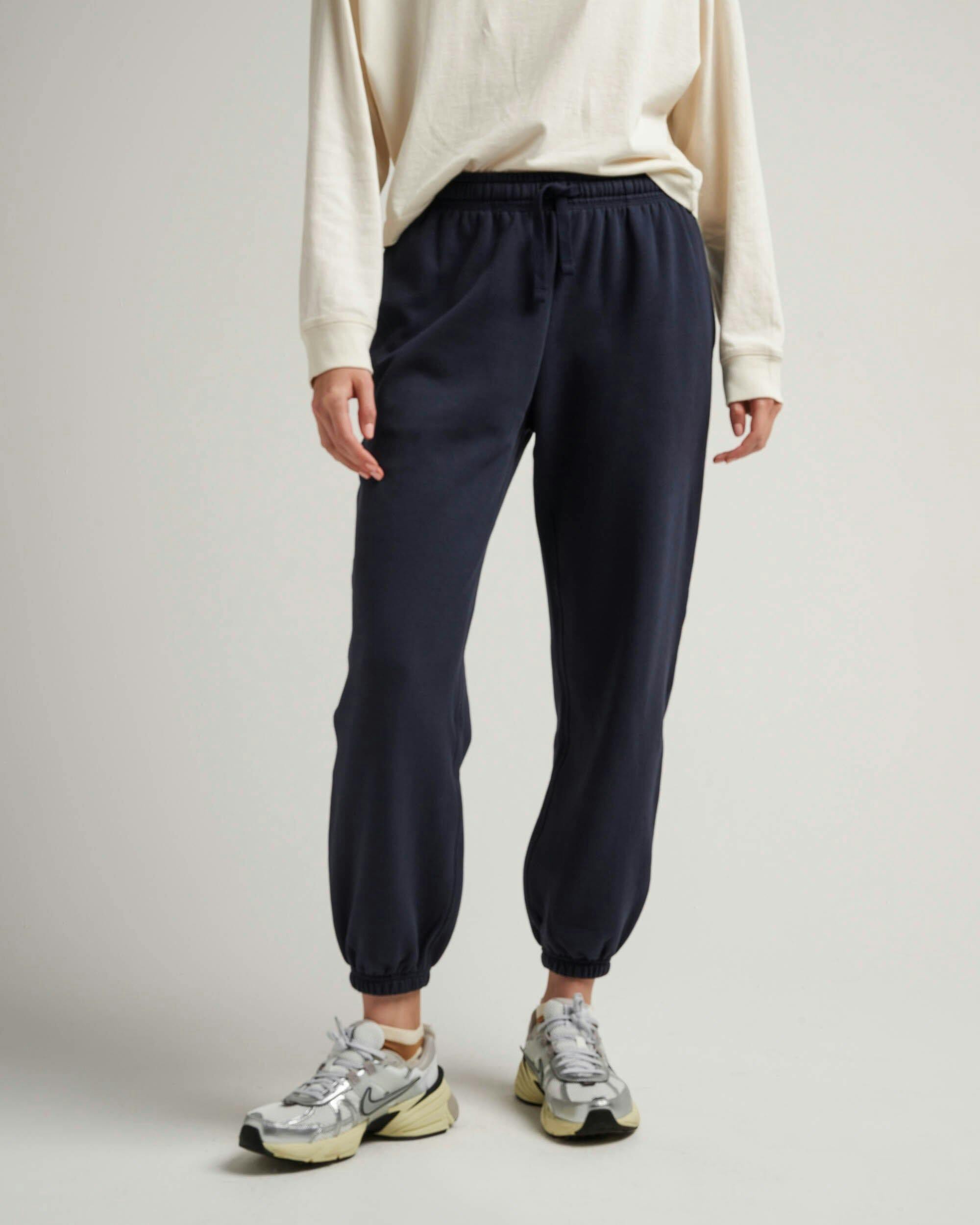 Womens Recycled Fleece Classic Sweatpant - Recycled Fleece - Blue Nights