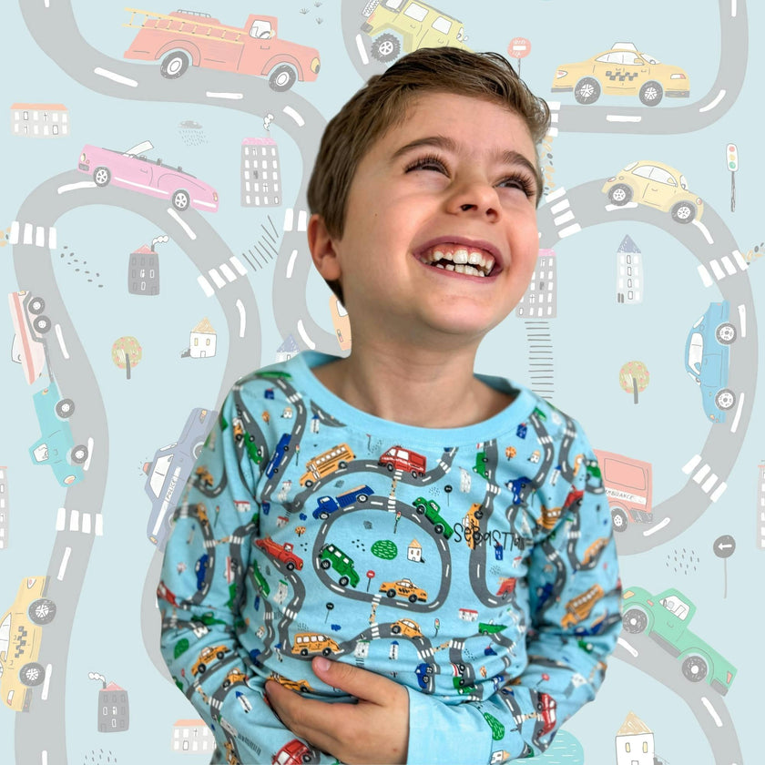 Print Long Sleeve Pajamas