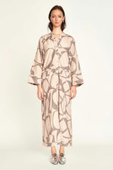 Malmo Dress in Putty Jurassic