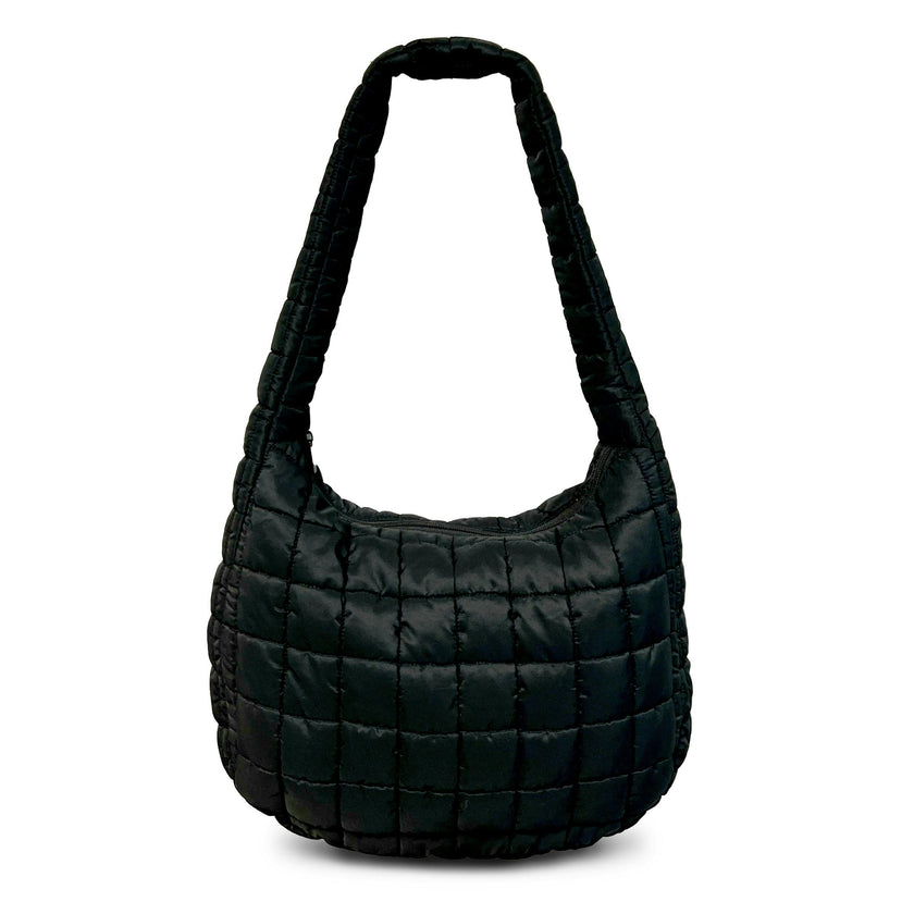 Cloud 9 Puffer Crossbody Bag - Black