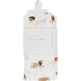 Organic Cotton Muslin Swaddle Blanket - Wheat