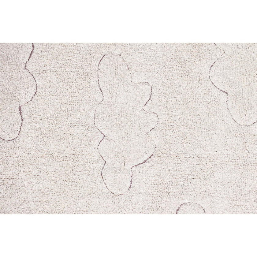 Clouds RugCycled Washable Rug. Natural