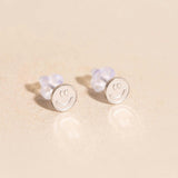 Smiley Face Mini Stud Earrings