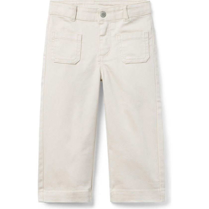 The Wide Leg Twill Pant