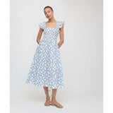 The Ellie Nap Dress - Blue Marigold Block