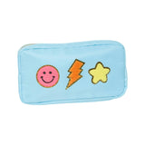 Medium Nylon Pouches w/ Assorted Chenille Patches