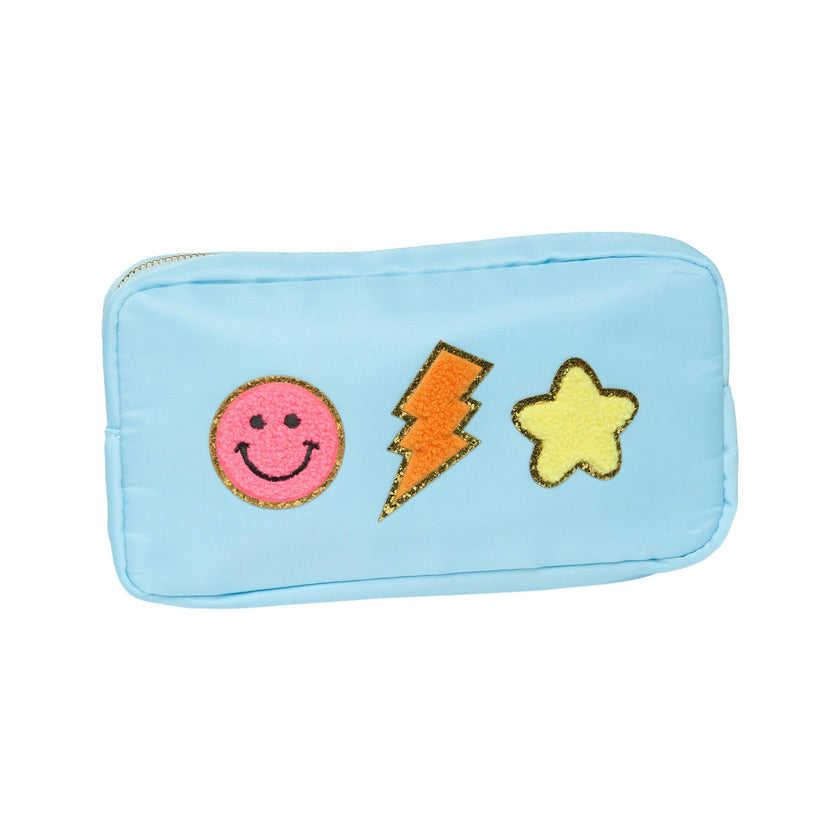 Medium Nylon Pouches w/ Assorted Chenille Patches