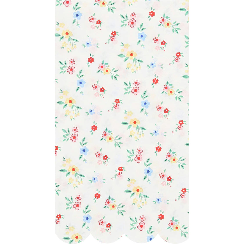 Ditsy Posy Scalloped Guest Towels