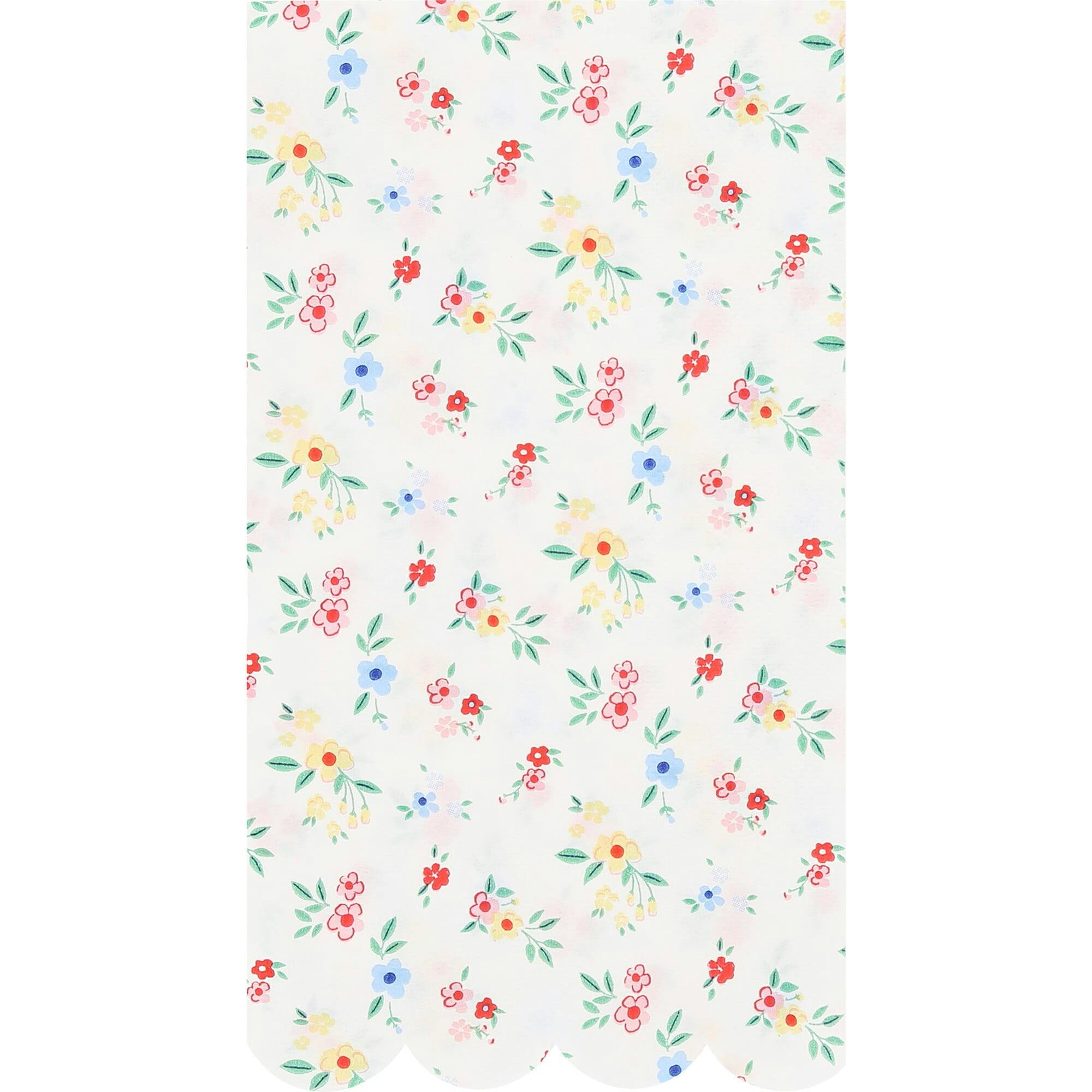 Ditsy Posy Scalloped Guest Towels