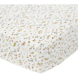 Organic Cotton Muslin Crib Sheet - Floral Field