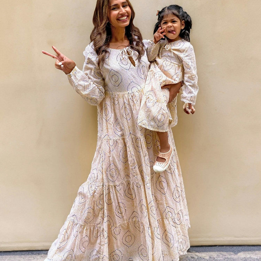Block-Printed Bohemian Dress