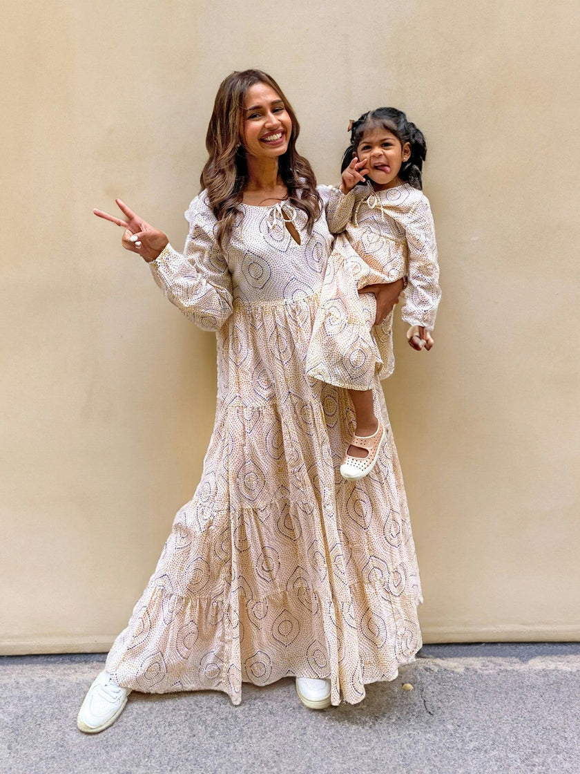 Block-Printed Bohemian Dress