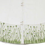 Handmade Flora Christmas Tree Skirt Green Arcadia Home