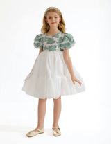 Green Winona Floral Teacup Dress