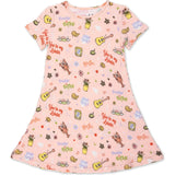 Friends: You're My Lobster Bamboo Girls' Short Sleeve Dress
