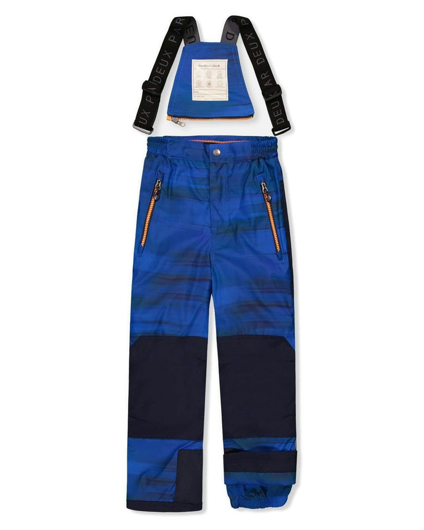 Two Piece Play Snowsuit Navy Blue and Orange with Blue Pants