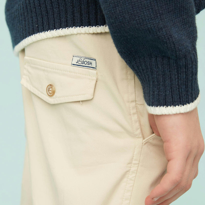 Beige Lightweight Chino Trousers