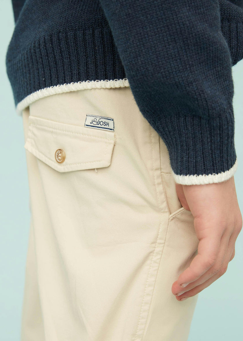 Beige Lightweight Chino Trousers