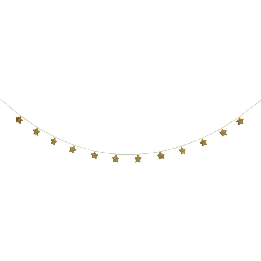 Gold Knitted Star Garland