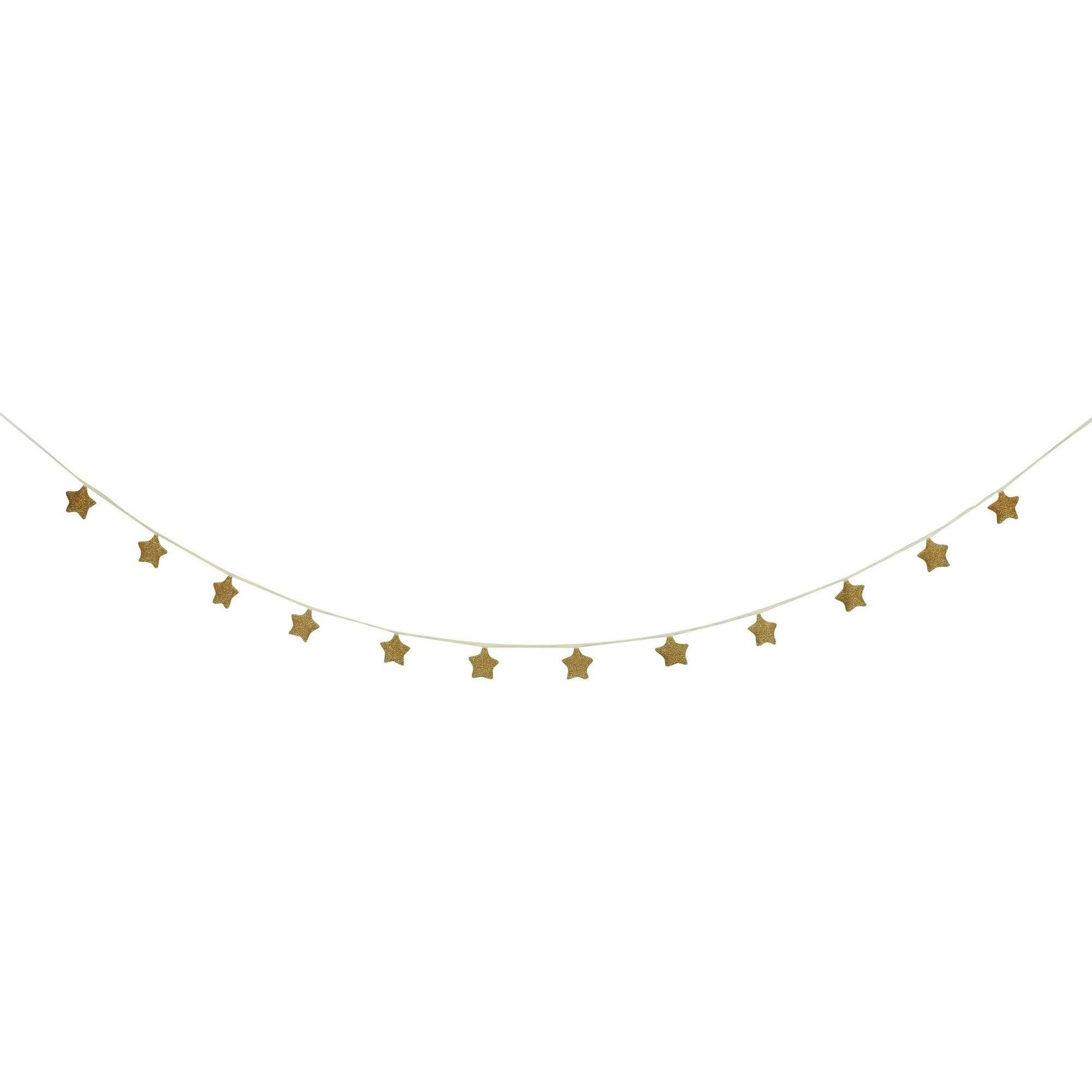 Gold Knitted Star Garland