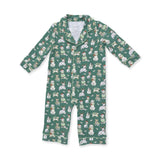 Christmas Dogs Uni - Long Sleeve Coat Style Romper