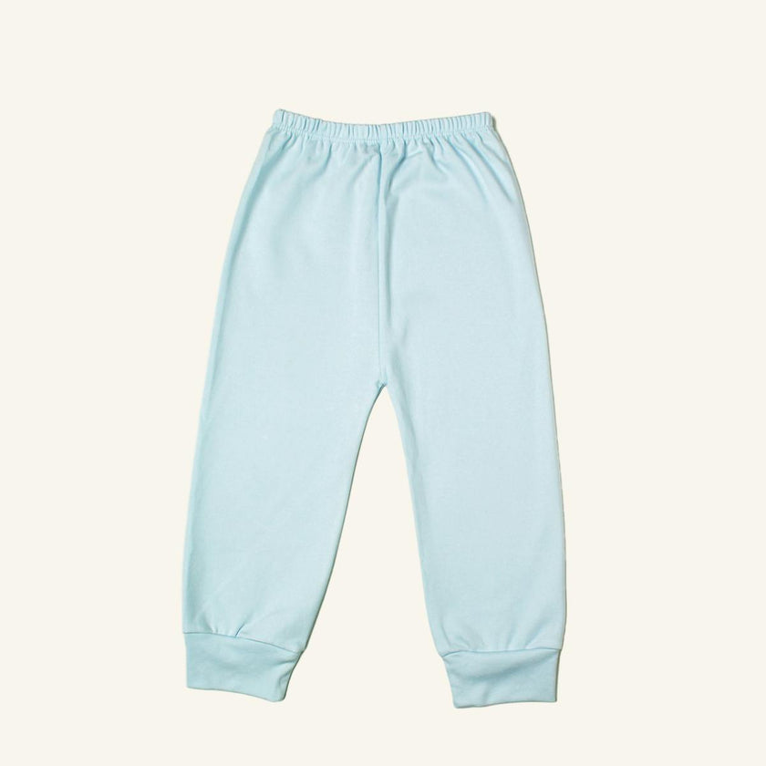 Blue Classic Pants in Pima Cotton