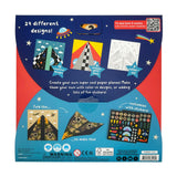 DIY Paper Airplanes Activity Kit - 24 Designs - 2 Sticker Sheets