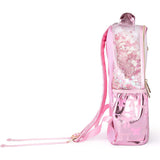 Packed Party Confetti-Filled Metallic Pink Backpack