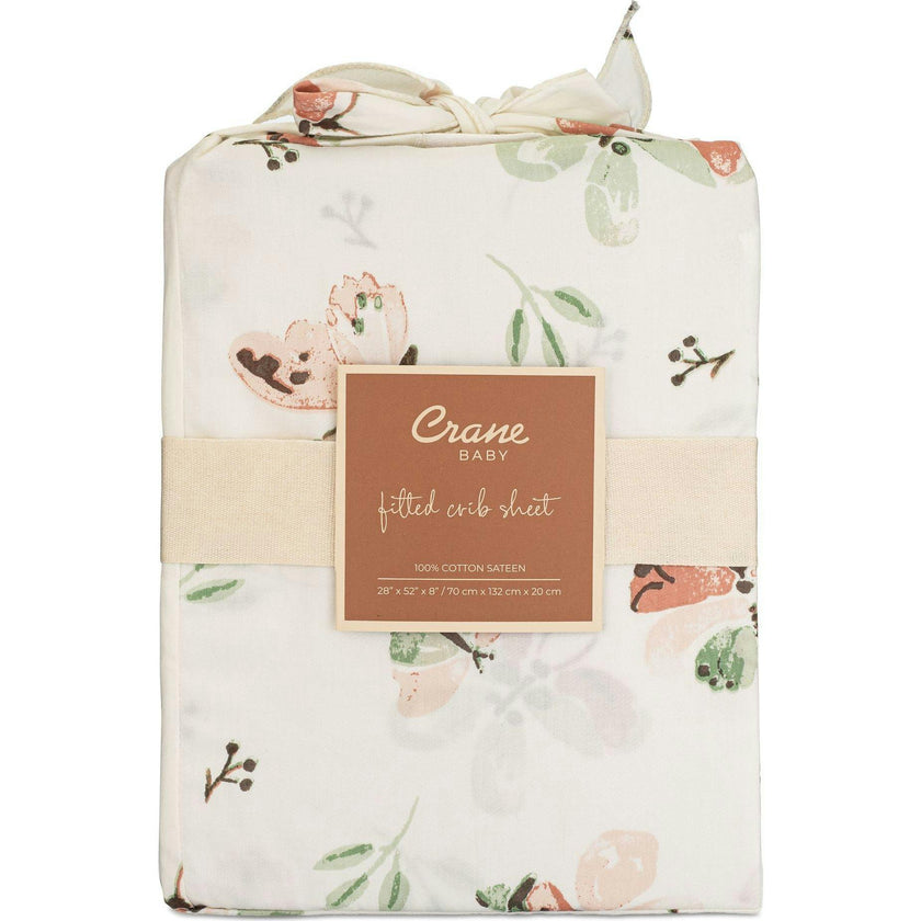 Parker Fitted Crib Sheet (Butterfly)