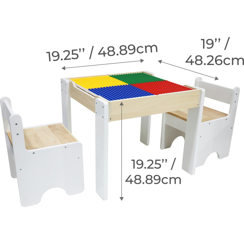 Multi-Activity Table with Reversible Tabletop & Chairs Set