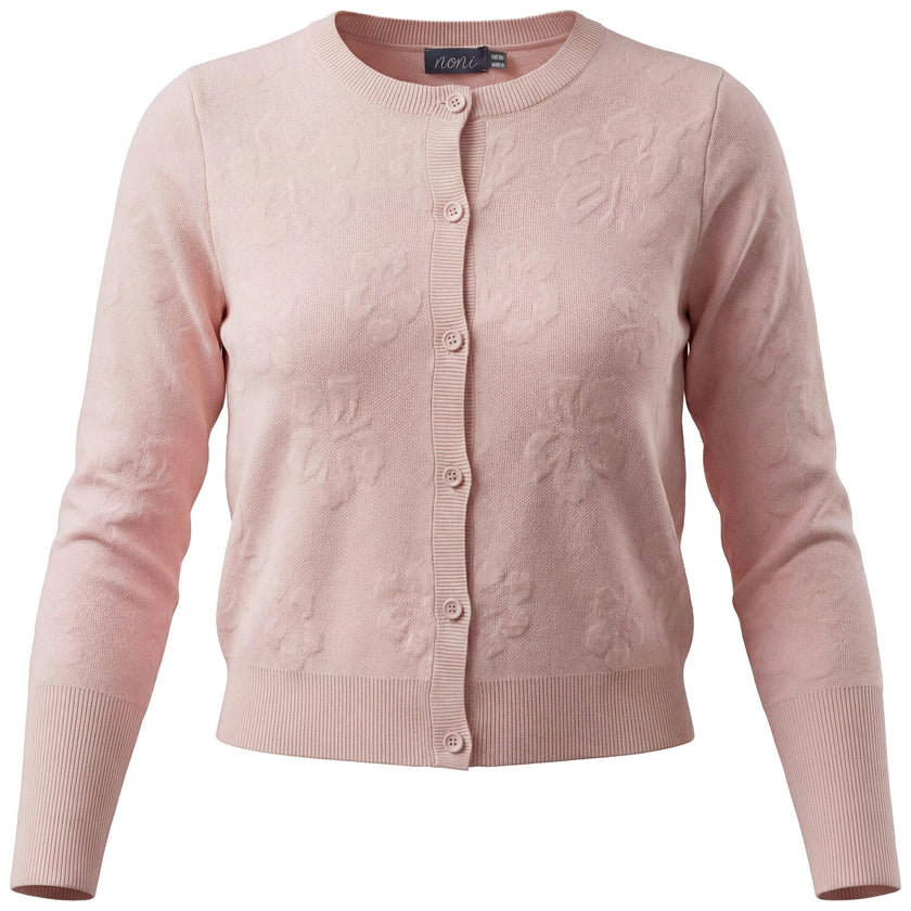 Embosed Flower Cardigan