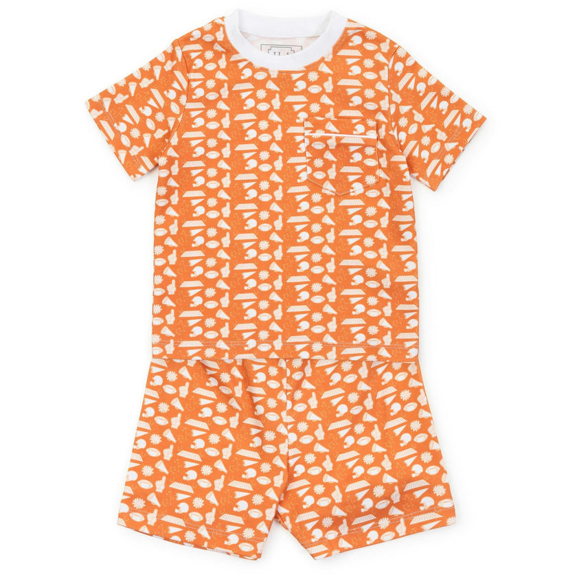 Charles Boys' Short Set - Pep Rally Orange