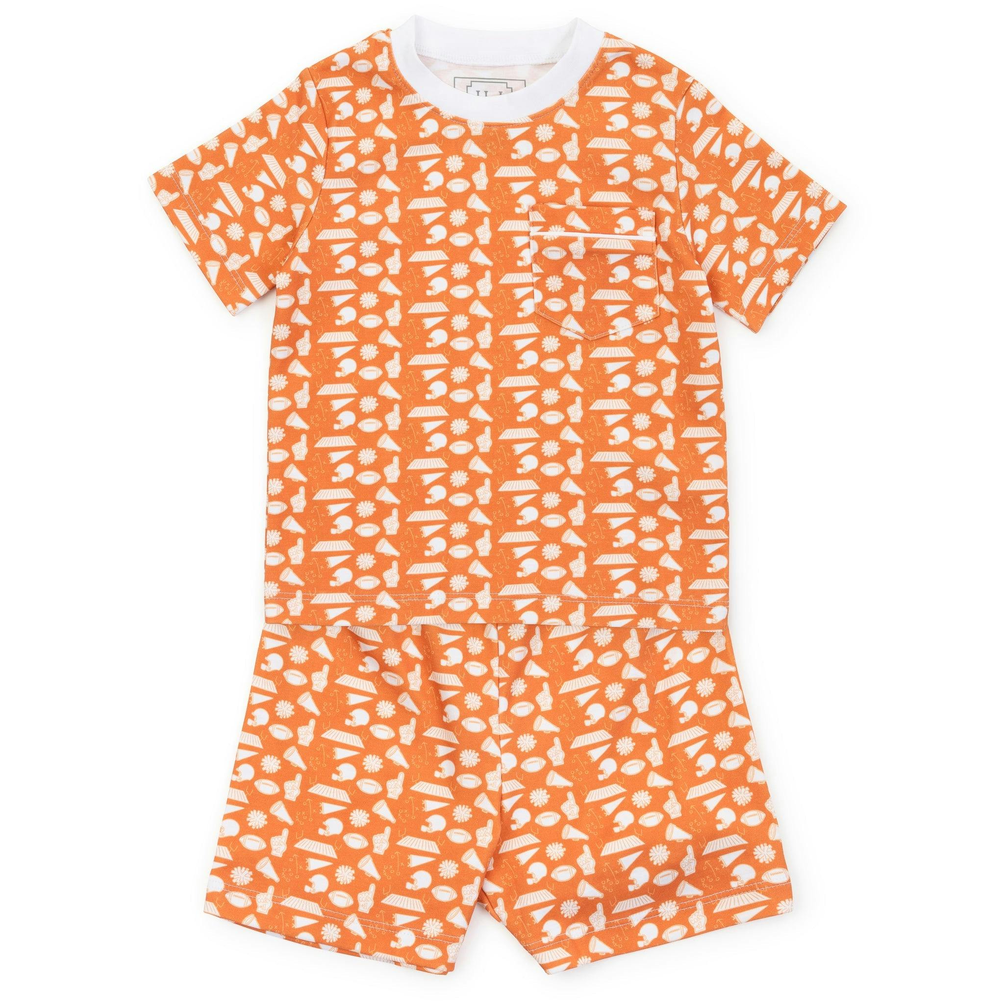 Charles Boys' Short Set - Pep Rally Orange