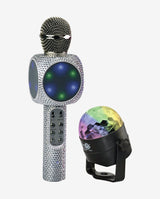 Party2-Go Karaoke Mic Disco Ball Combo
