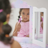 Starry Sky Print Gisele Medium Vanity - White/Lavender